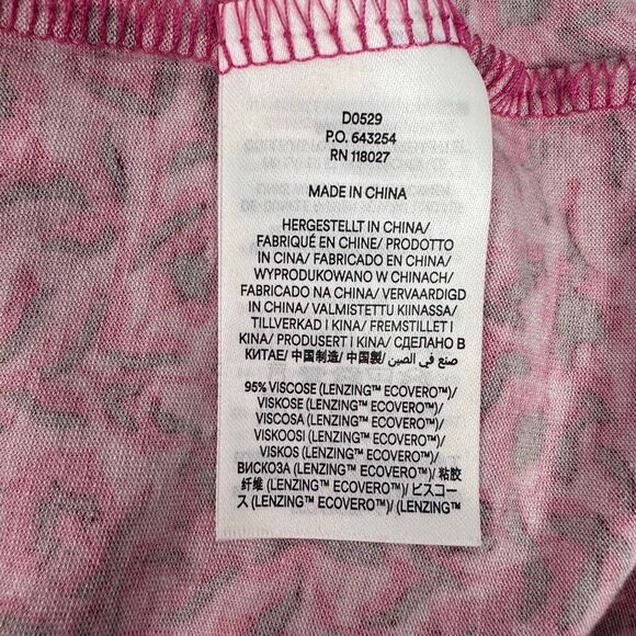 Boden Yoke Detail Jersey Mini Dress size 10L Gin Fizz Abstract Vine - Picture 9 of 11